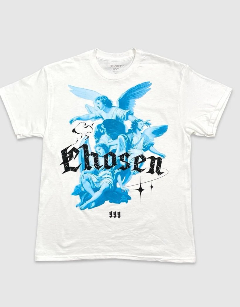 Men's White Chosen Angels SS Tee